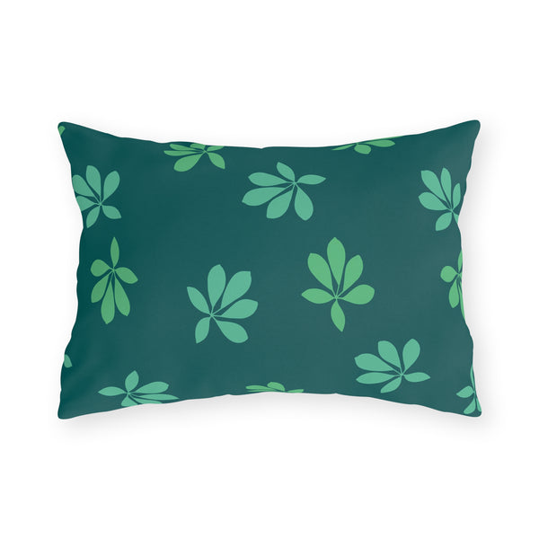 Tropical Green Foliage - Outdoor Throw Pillow
