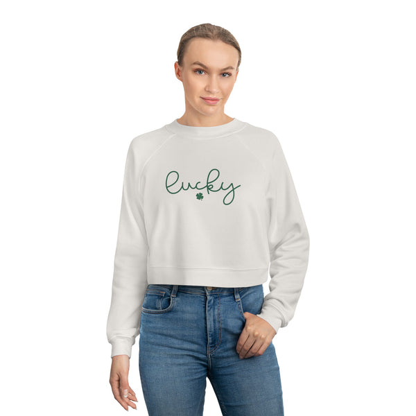Lucky Women’s Cropped Fleece Pullover