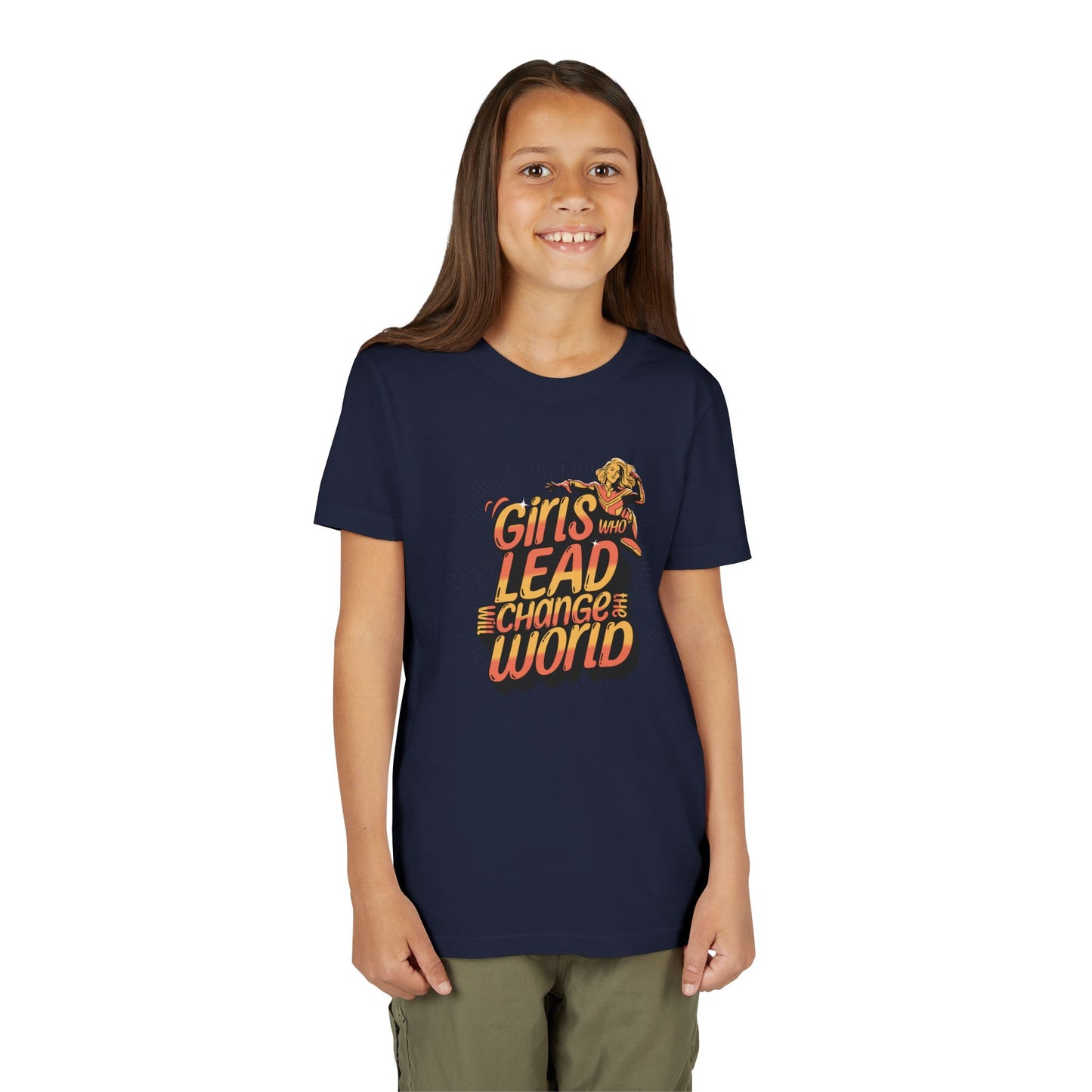 Girls Who Lead Will Change the World - Youth Tee