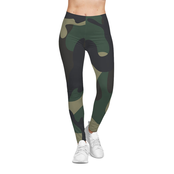 Classic Green Camo Leggings – Silky Smooth Casual Wear