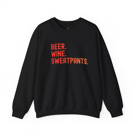 Beer Wine Sweatpants Crewneck Sweatshirt