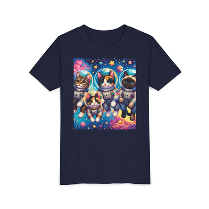 Kids Cats In Space TShirt Kids Graphic Tee