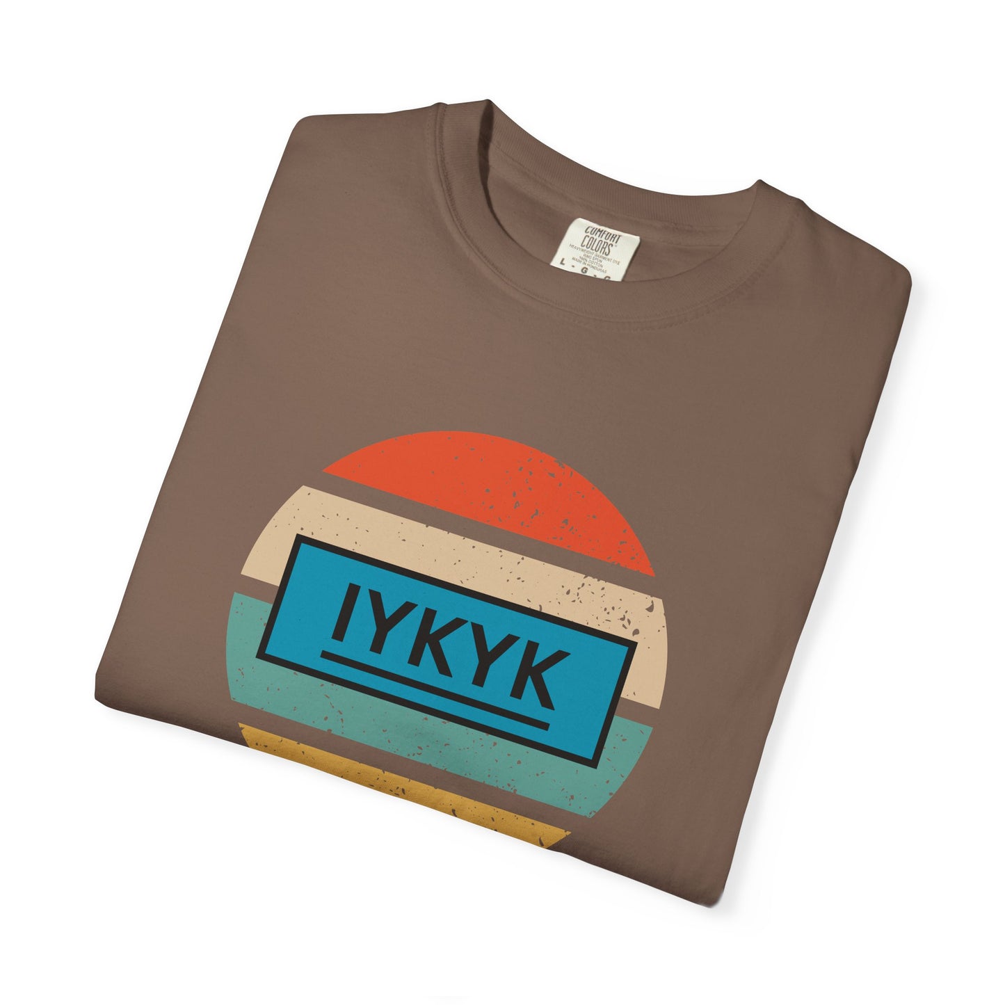 IYKYK Vintage Style Tee with Retro Rainbow