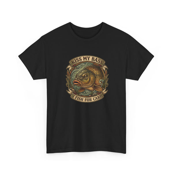 Kiss My Bass, Fish For Cash - Bass Angler Tee