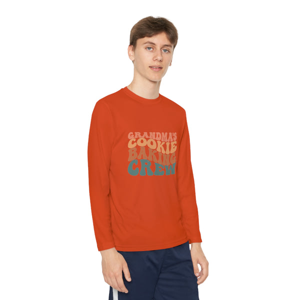 Kids Long Sleeve Grandma Cookie Baking Crew