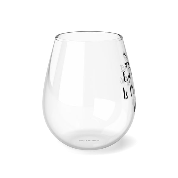 Eye Rolling Is My Cardio Stemless Wine Glass, 11.75oz