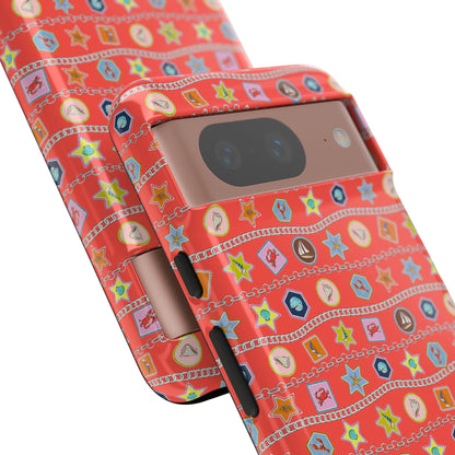 Colorful Summer Icon Patterned Phone Case - iPhone, Pixel, and Samsung Galaxy