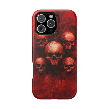 Red Skulls MagSafe iPhone Case