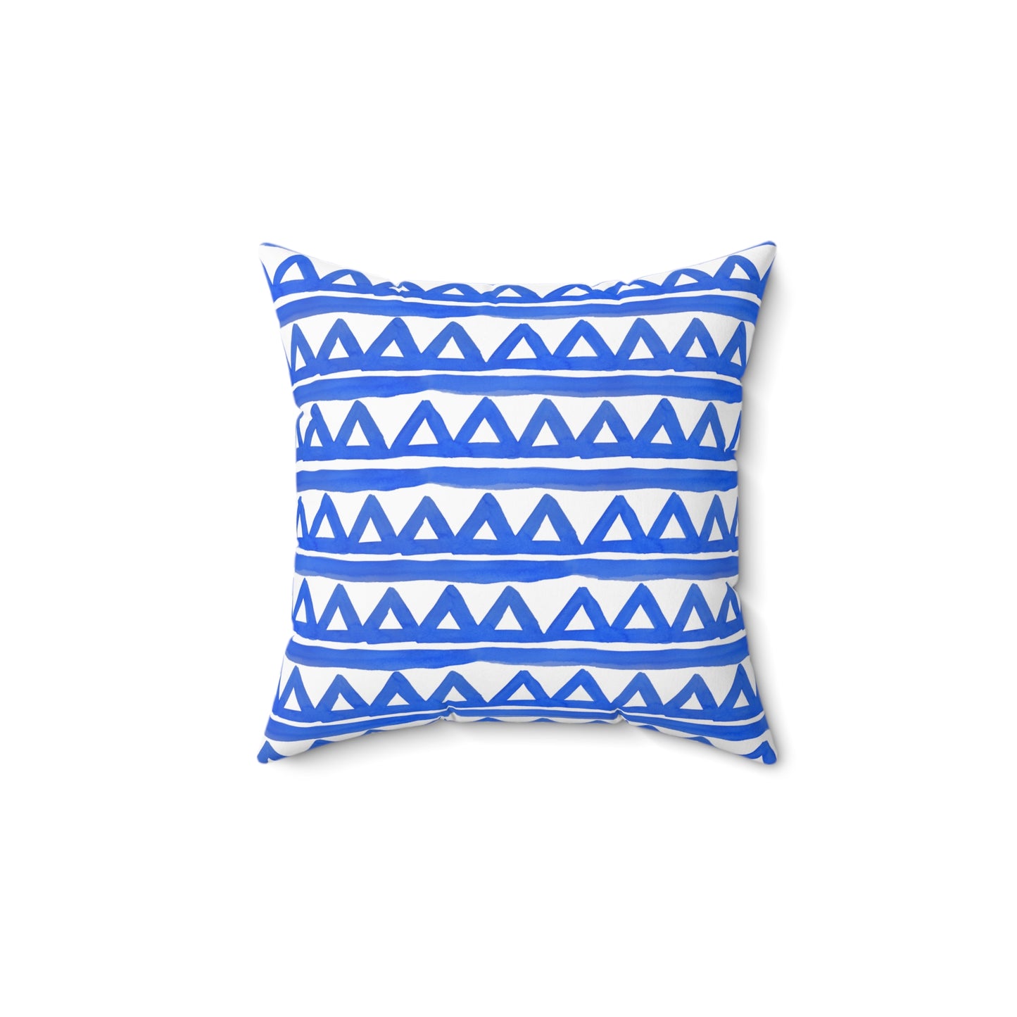 Blue Geometric - Indoor Throw Pillow