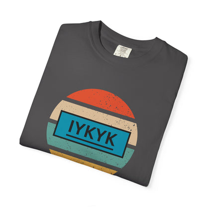 IYKYK Vintage Style Tee with Retro Rainbow