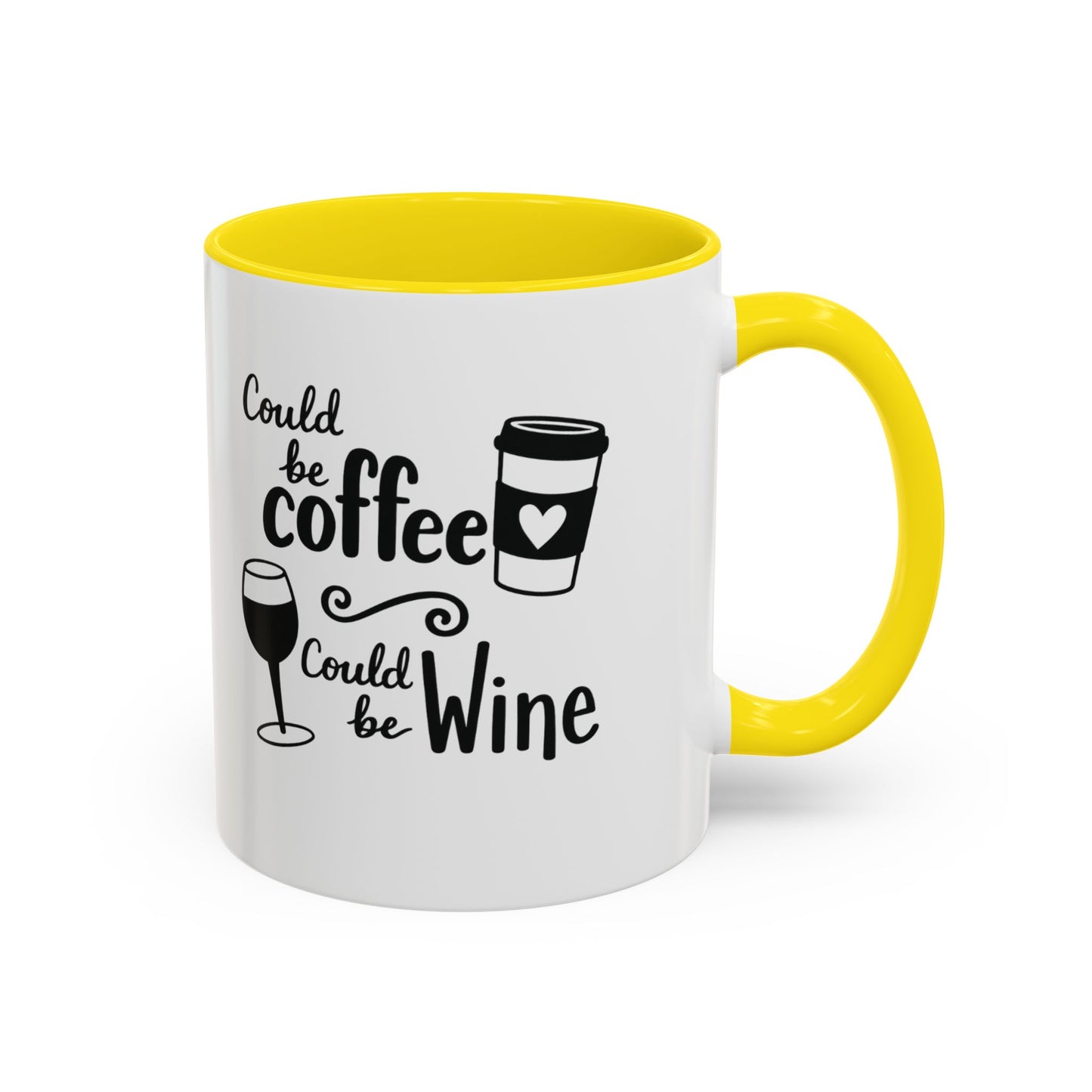 Could Be Coffee Could Be Wine Mug | Accent Coffee Mug Funy Gift Idea Co-Work Present Mom Life