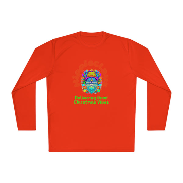 Unisex Long Sleeve TShirt Hippie Claus Graphic Tshirt Funny Tee