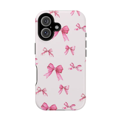 Coquette Pink Bow MagSafe iPhone Case