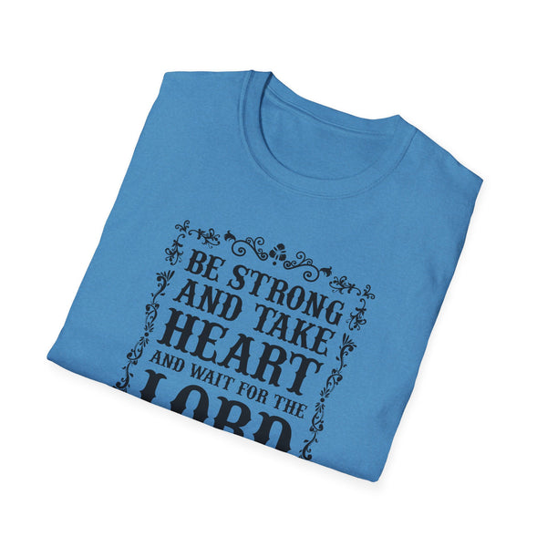 Psalm 27 Softstyle T-Shirt Christian Scripture Shirt