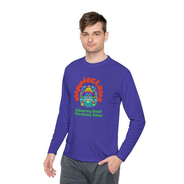 Unisex Long Sleeve TShirt Hippie Claus Graphic Tshirt Funny Tee
