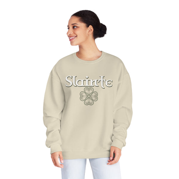 Slainte in Clovers Womens Unisex NuBlend® Crewneck Sweatshirt
