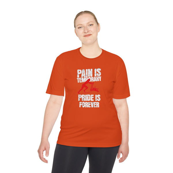 HYROX Inspired Women’s Performance Tee - Pain Is Temporary Pride Is Forever
