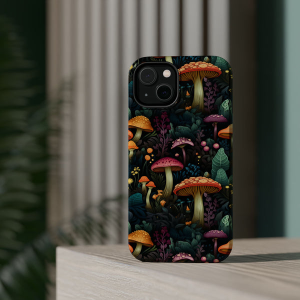 Mushroom Forest Magnetic Tough iPhone Case - Enchanting, Durable, and Unique