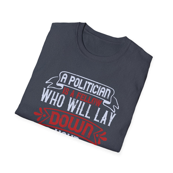 Funny Political Unisex Softstyle T-Shirt Funny TShirt Election 2024