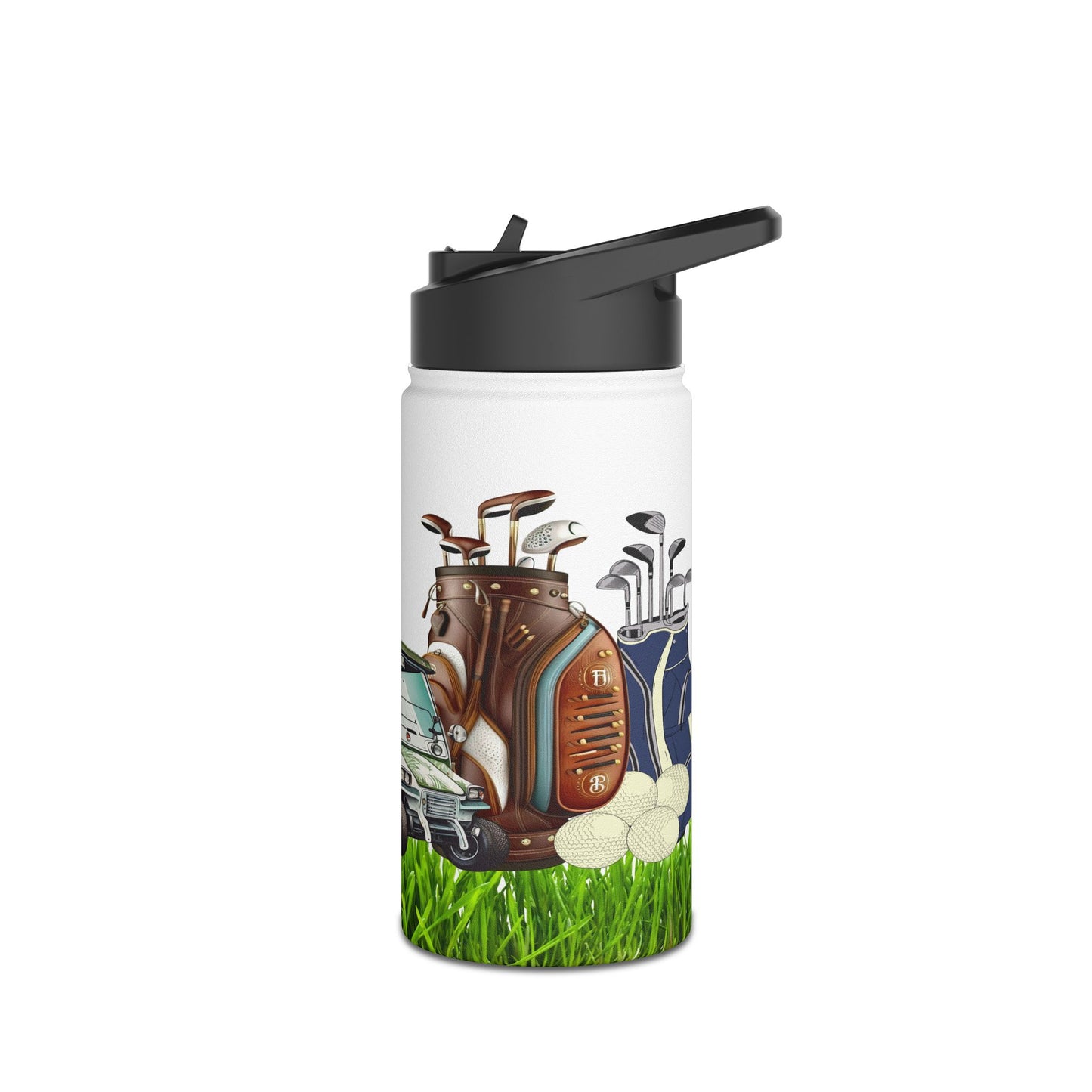 Eat Sleep Golf Repeat - Stainless Steel Water Bottle