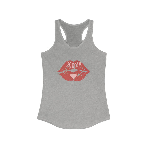 Red Lipstick Racerback Tank Top