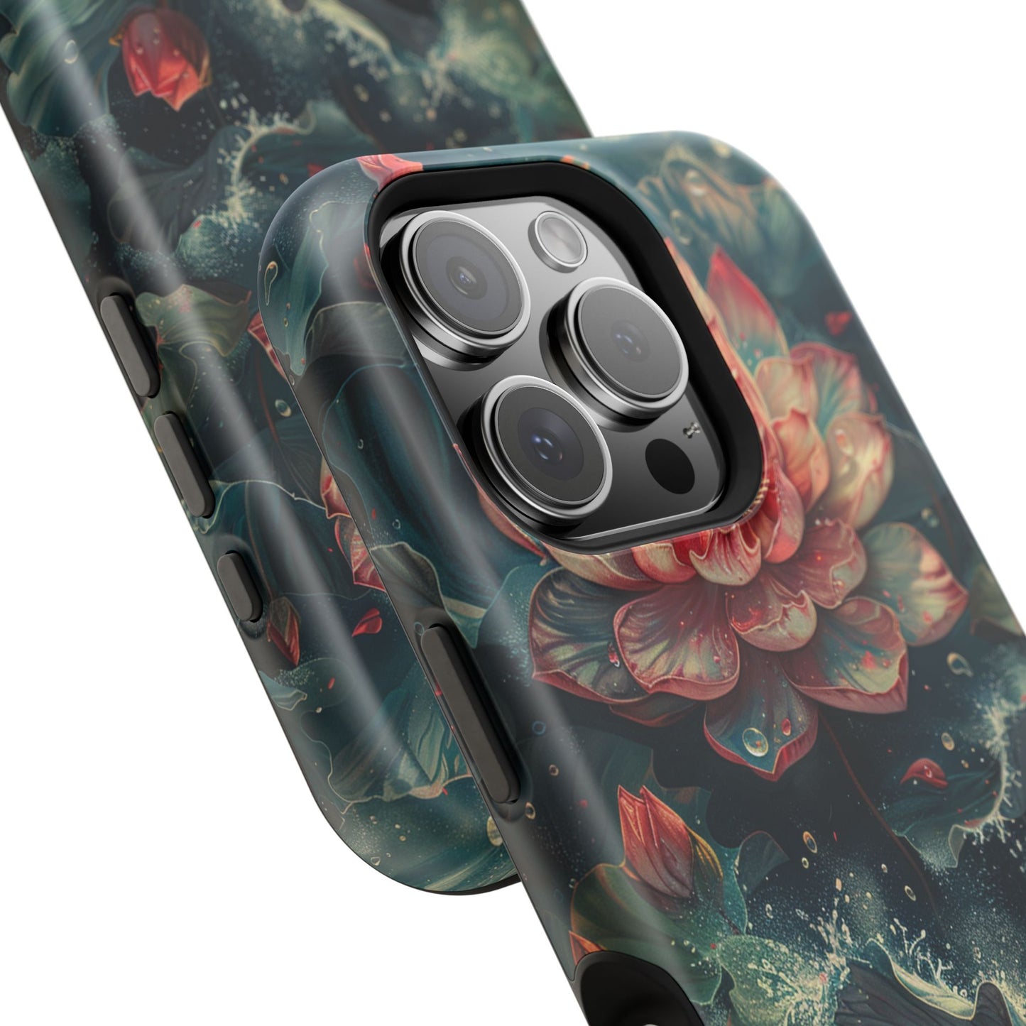 Elegant Lotus Blossom Artistic MagSafe iPhone Case