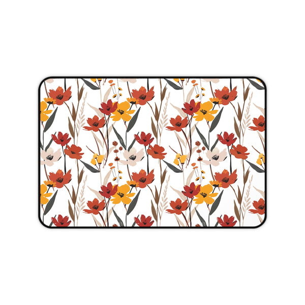 Autumn-Inspired Floral Desk Mat