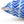 Blue Chevron - Indoor Throw Pillow