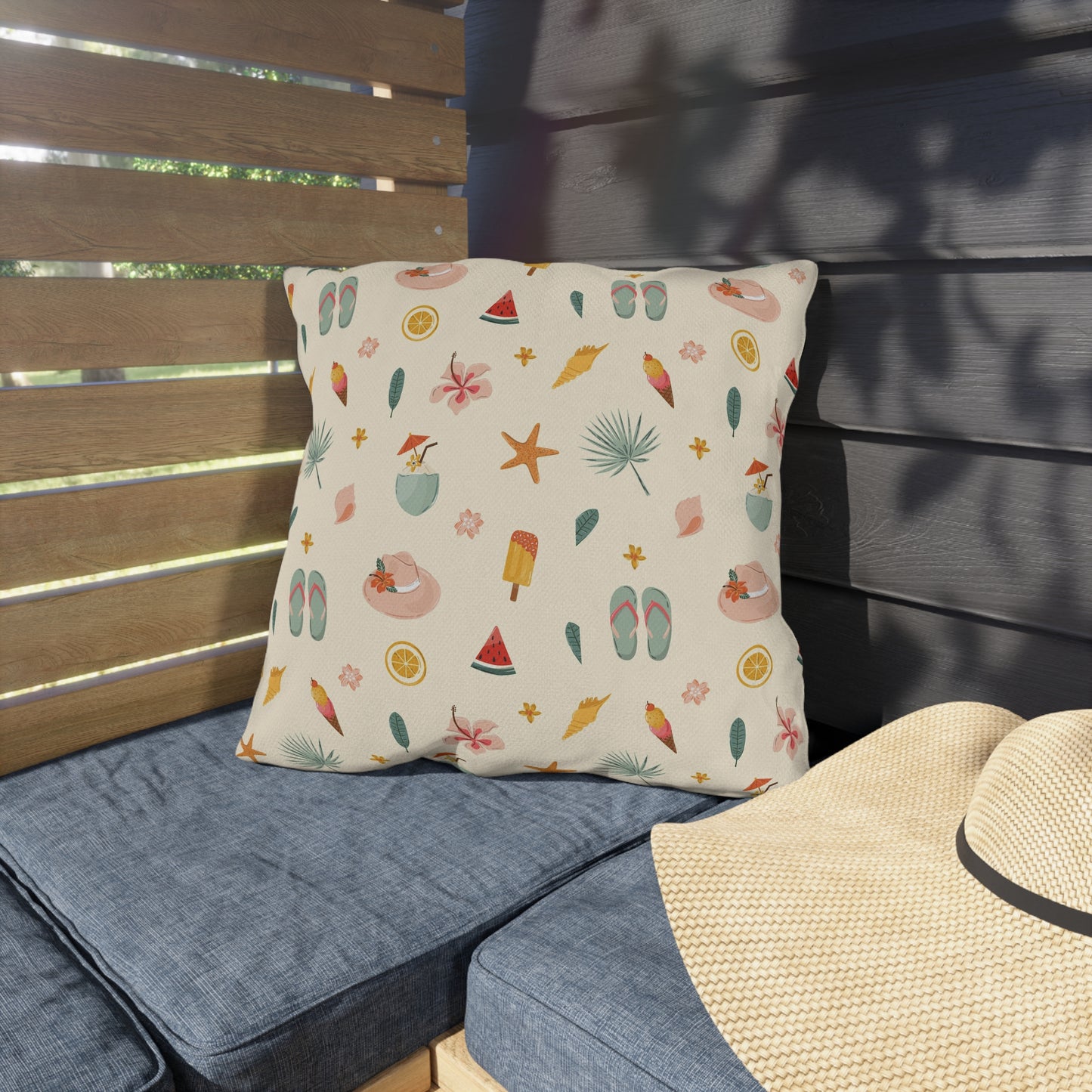 Summer Themed - Outdoor Throw Pillow