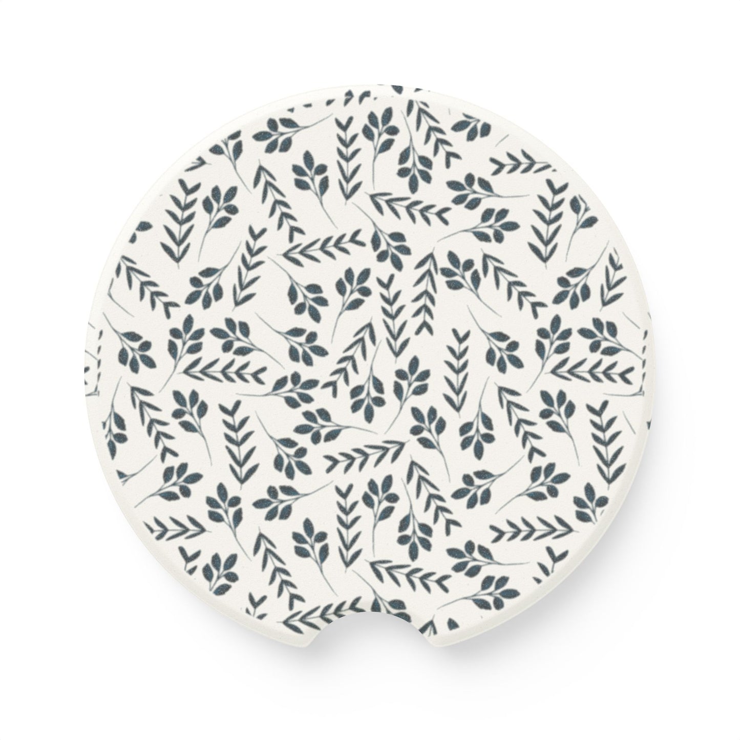 Botanical Soapstone Car Coaster, Floral Coaster, Car Accessories, Home Decor Gifts, Unique Car Gift, Eco-Friendly Coasters