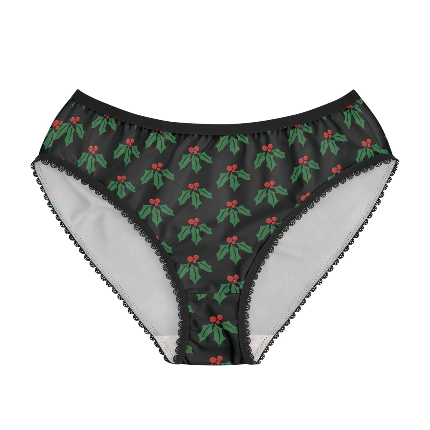 Mistletoe Women's Patterned Brief, Mistletoe Womens Underwear, Christmas Gift, Idea Stocking Stuffer , Gift For Girlfriend, Gift for Wife
