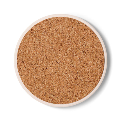 Chic Wine Lover's Ceramic Coaster - Fun Gift for Friends, Great for Home Decor, Housewarming, Parties, or Wine O'clock!