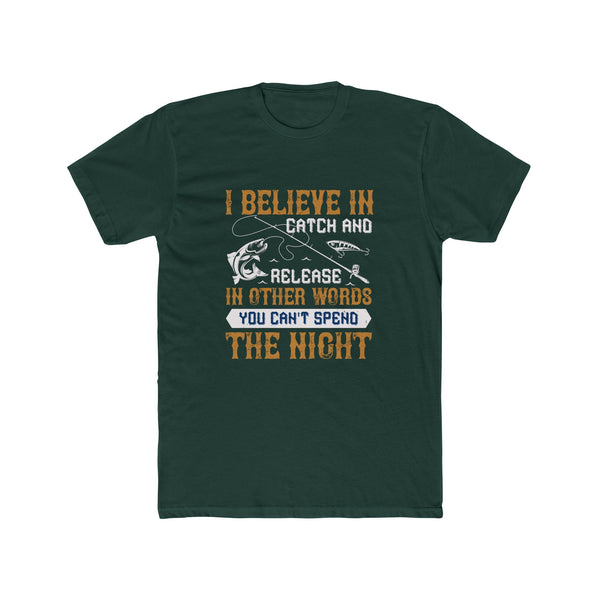 Mens Catch and Release Fishing TShirt Funny Tee Fishing Themed Tee