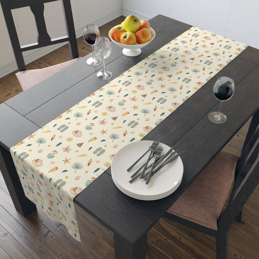 Flip Flop & Seashell Table Runner