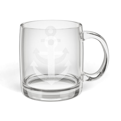 Nautical Anchor Glass Coffee Mug