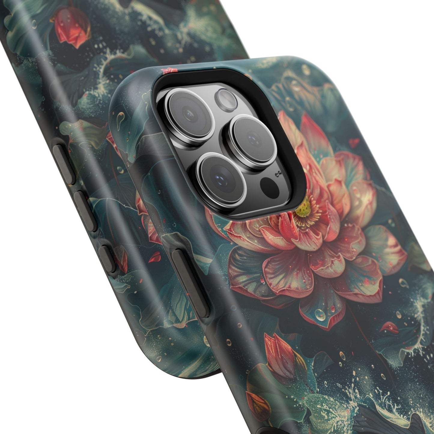 Elegant Lotus Blossom Artistic MagSafe iPhone Case