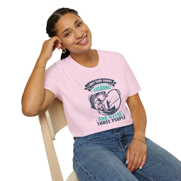 I Like Fishing and 3 People - Classic T-Shirt