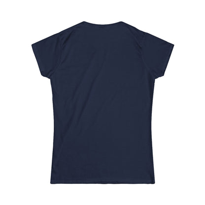 Navy blue t-shirt on a white background