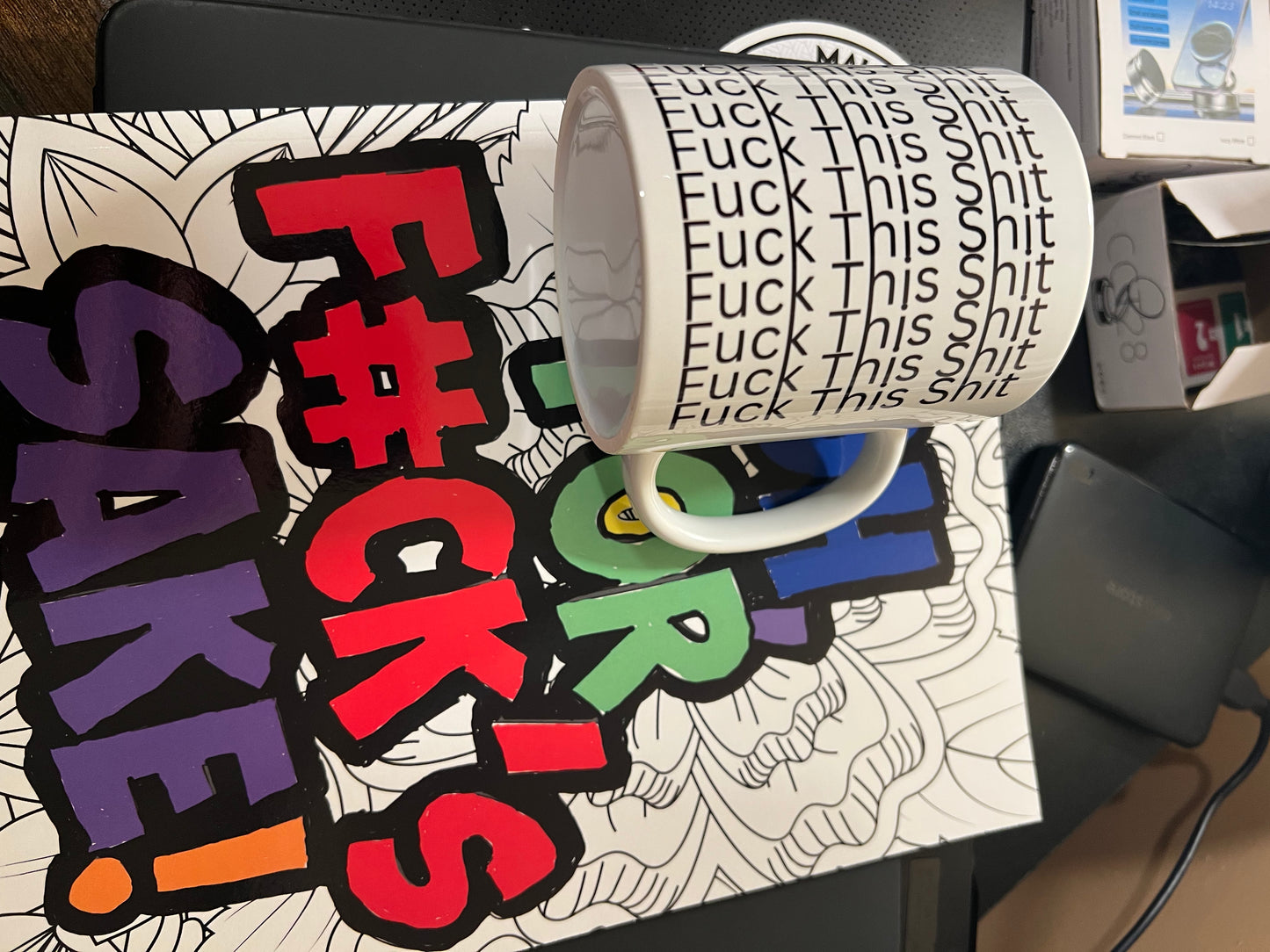 Bundle: Hidden Message Mug & Coloring Book