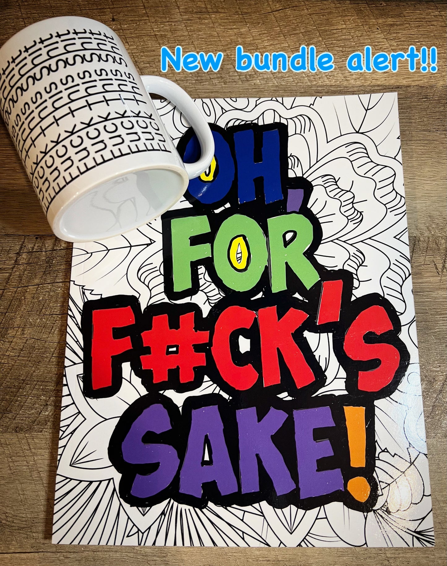 Bundle: Hidden Message Mug & Coloring Book
