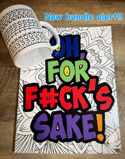 Bundle: Hidden Message Mug & Coloring Book