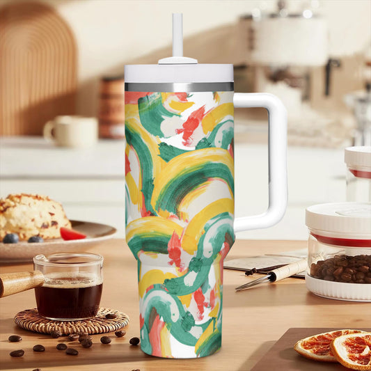 Abstract Rainbow - 40oz Stainless Steel Tumbler