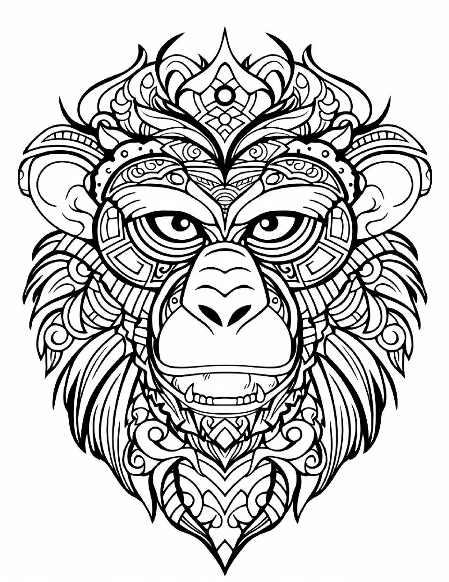 Majestic Animal Mandalas: A Relaxing and Intricate Coloring Book for Adults and Teens