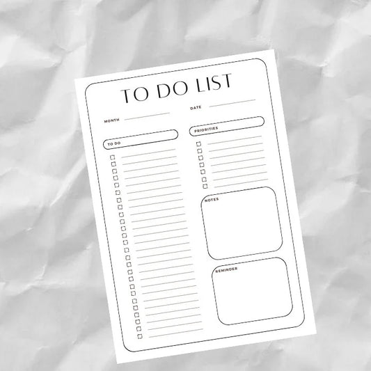 Minimalist To Do List