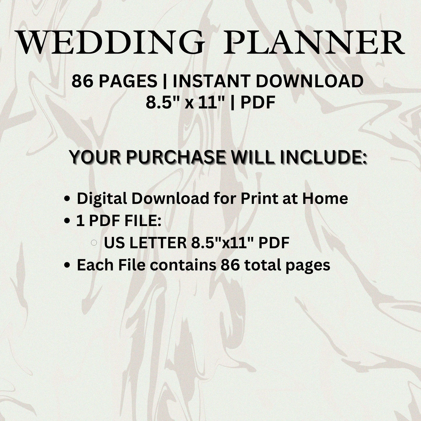 Wedding Planner Digital Download