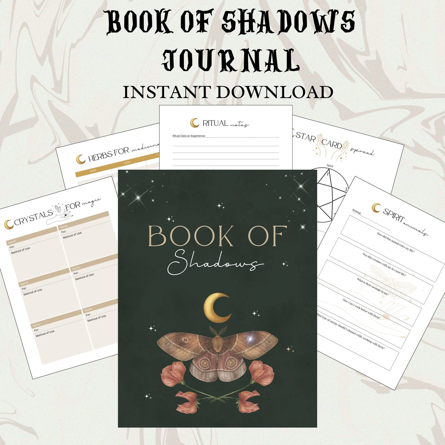 Book of Shadows Printable Journal