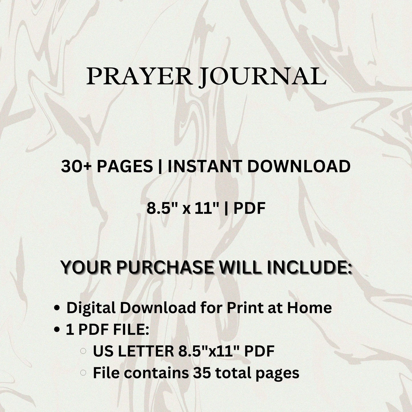 Prayer Journal | Daily Gratitude and Reflection | Faith, Prayer Lists, and Scripture Tracker