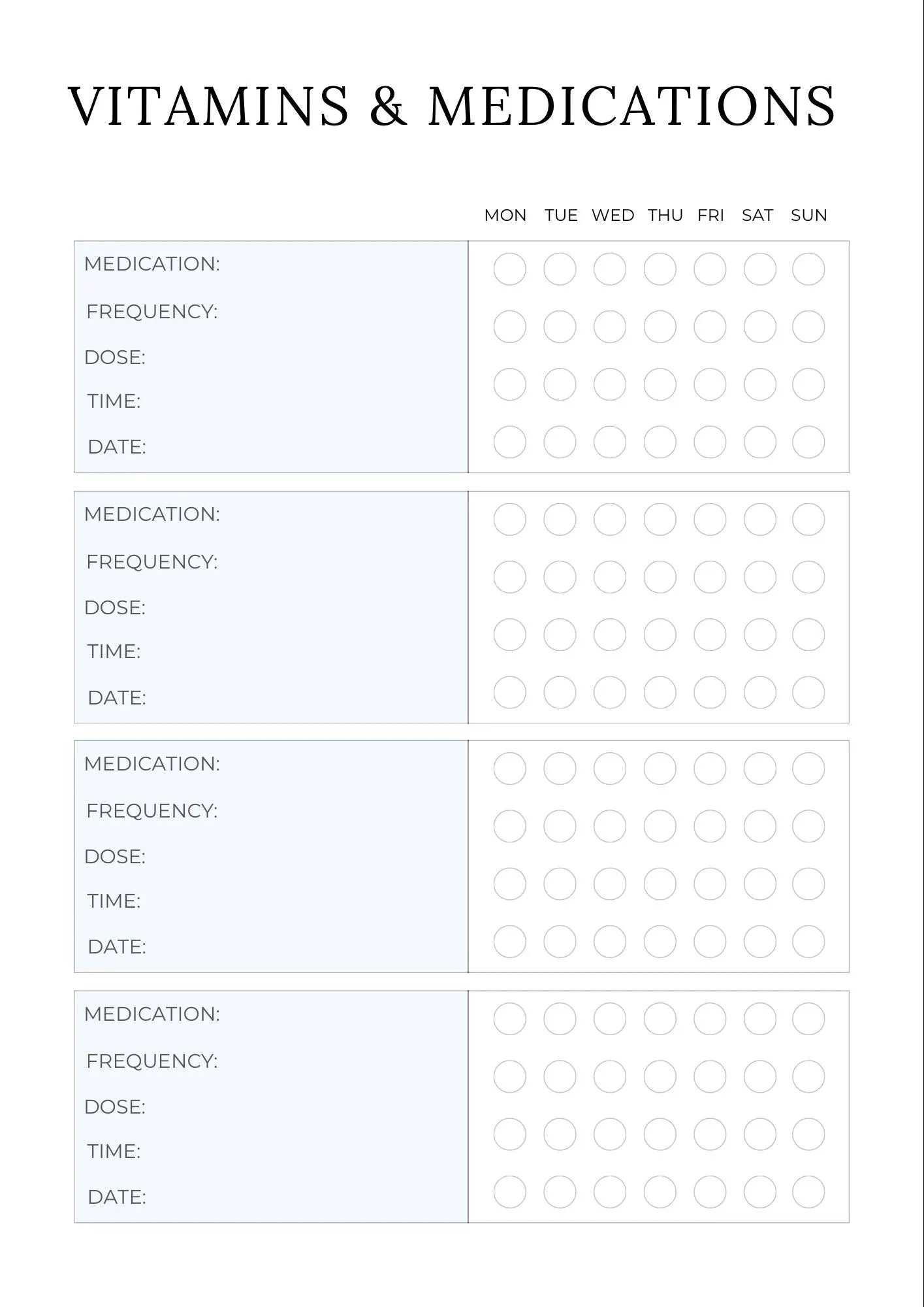 Health & Wellness Planner | Medical Organizer | Fitness Nutrition Tracker | Habit and Mood Journal | Doctor Appointment Log