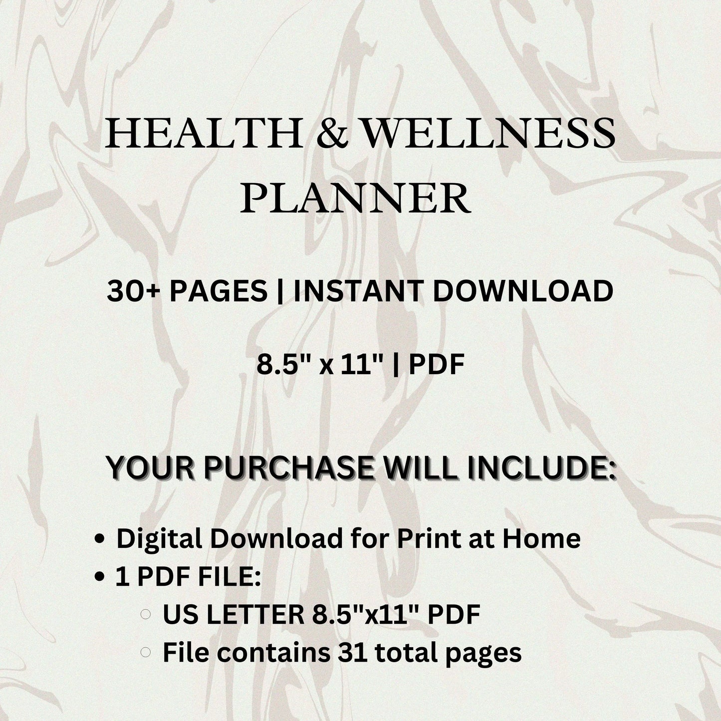 Health & Wellness Planner | Medical Organizer | Fitness Nutrition Tracker | Habit and Mood Journal | Doctor Appointment Log