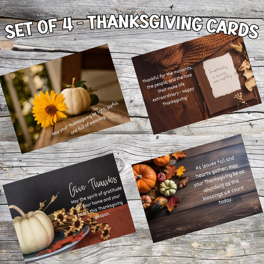 Thanksgiving Cards 5x7, Digital Download, Festive Holiday Greeting Cards for Thanksgiving Celebration